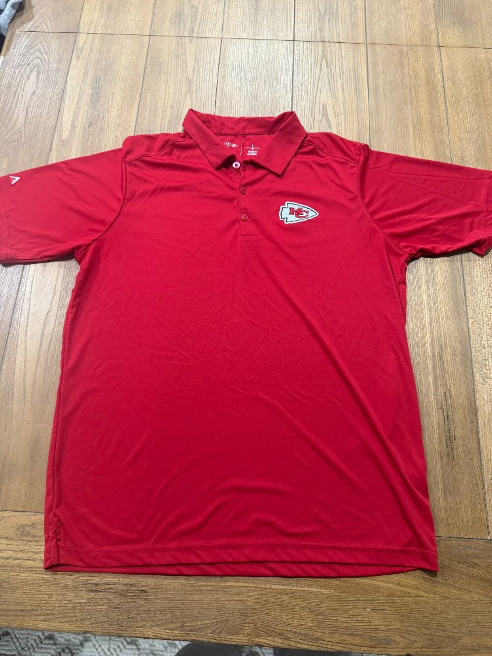 Kansas City Chiefs Polo Shirt Antigua Red Men’s Large NFL